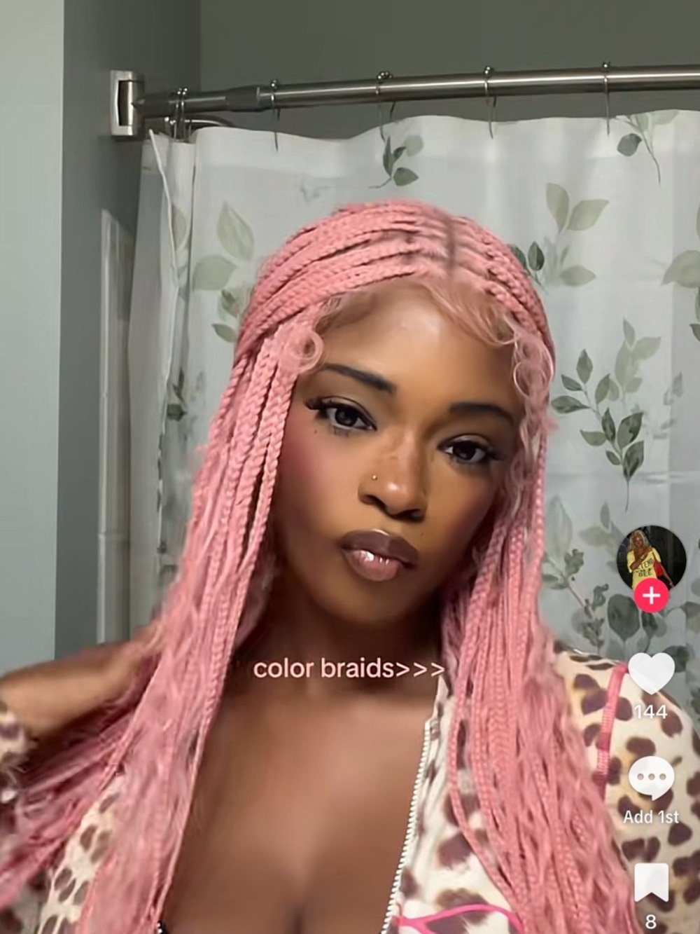 Pink Goddess 36” Box Braid Wig